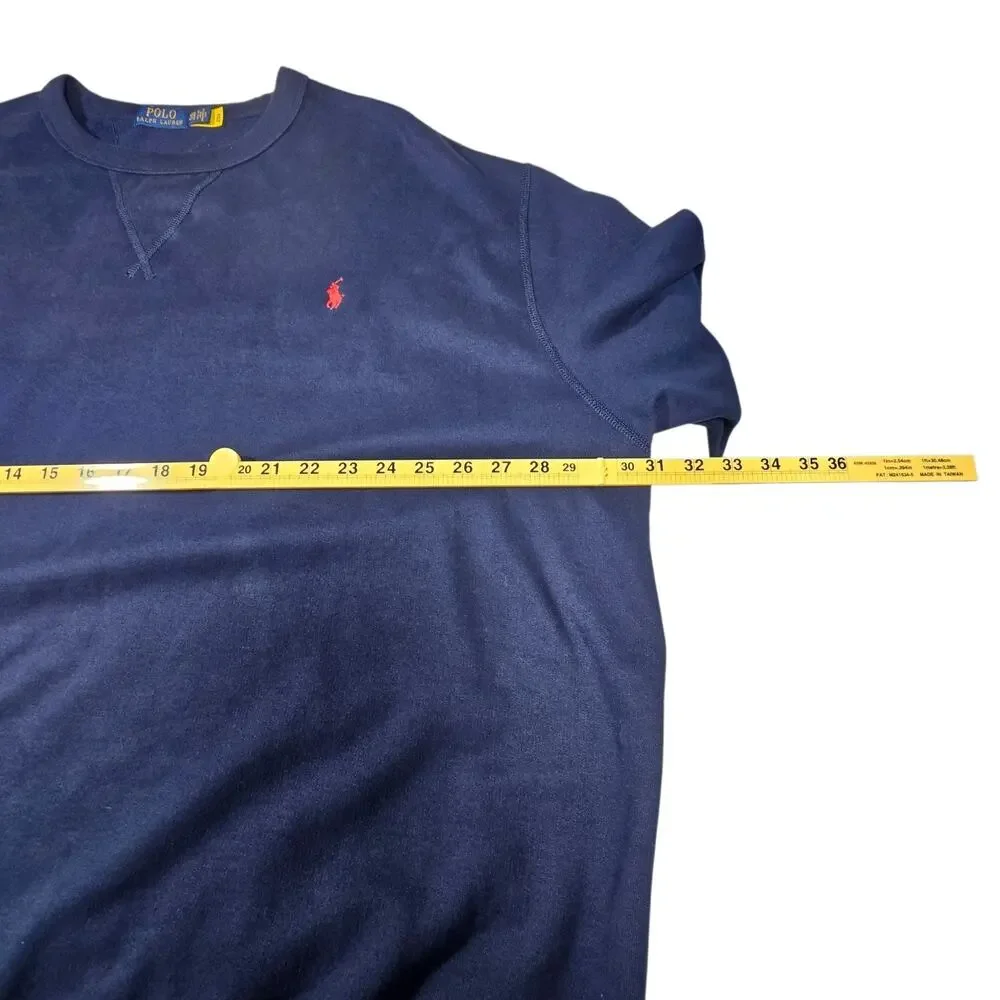 Polo Ralph Lauren RL Fleece Sweatshirt Men's 4XB 4XT Big Tall Cruise Navy Pony